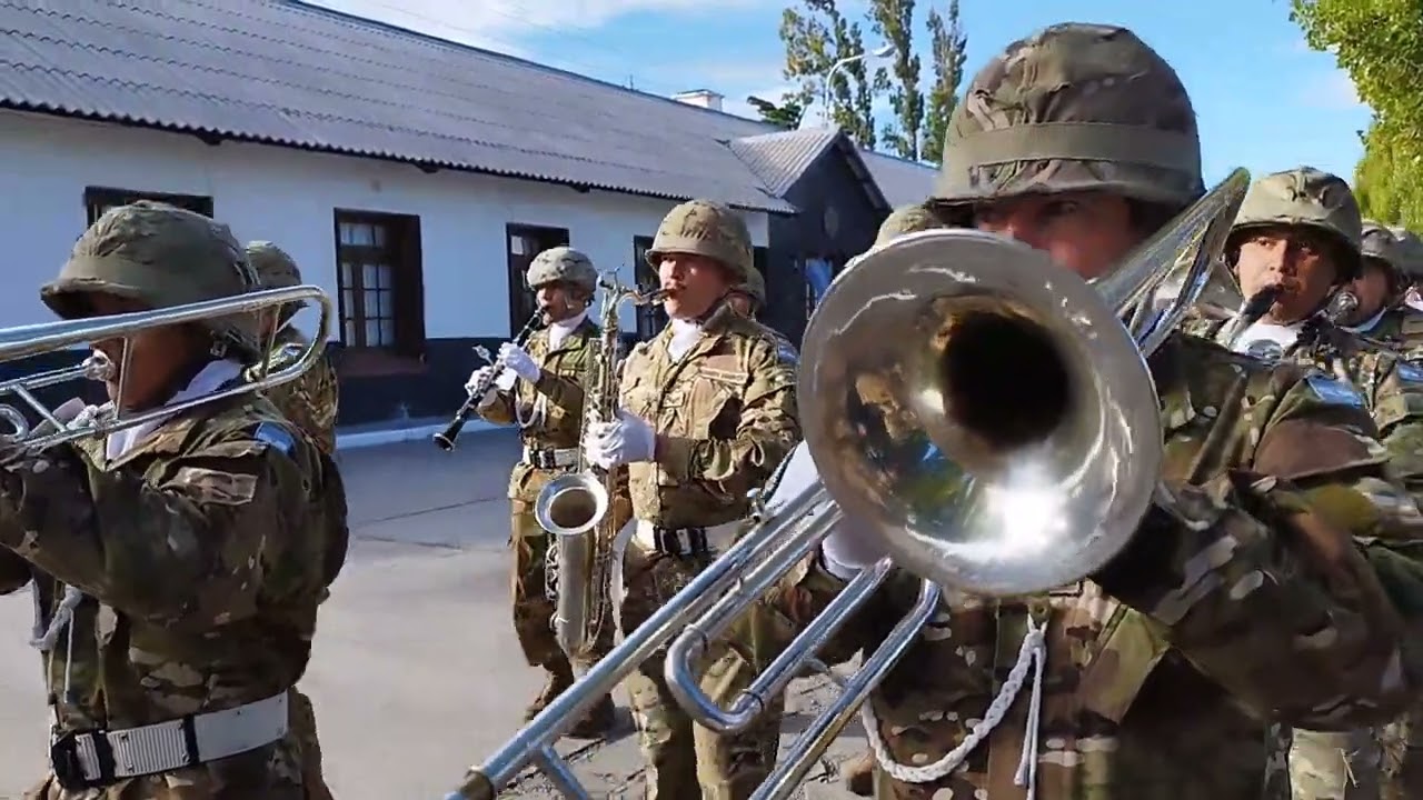 Así se desarrolló la recreación del 27 de Marzo de 1982 en Guarnición Ejército Sarmiento, Chubut
