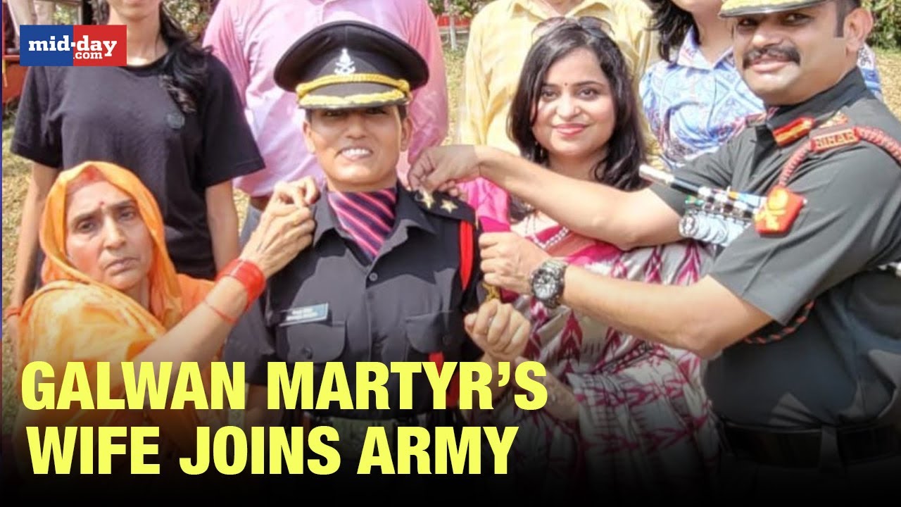Rekha Singh, wife of Galwan martyr Deepak Singh, joins Indian army as Lieutenant
