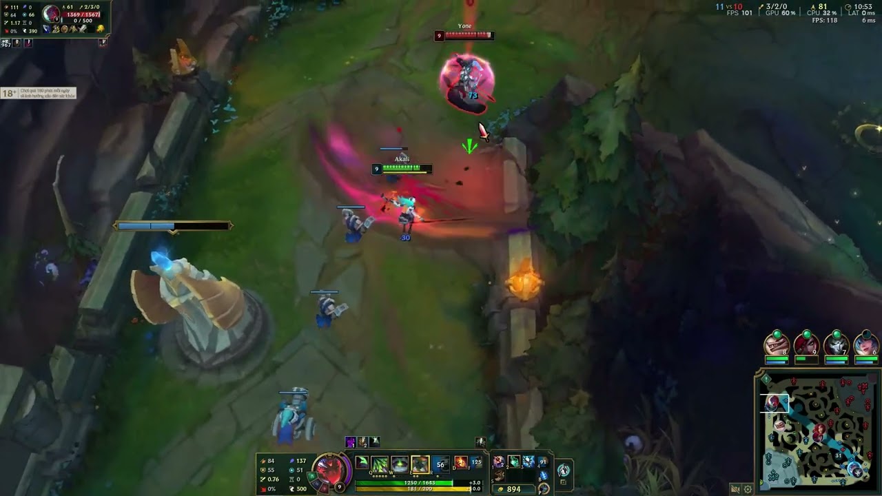 Akali Noob Gold Ranked!!