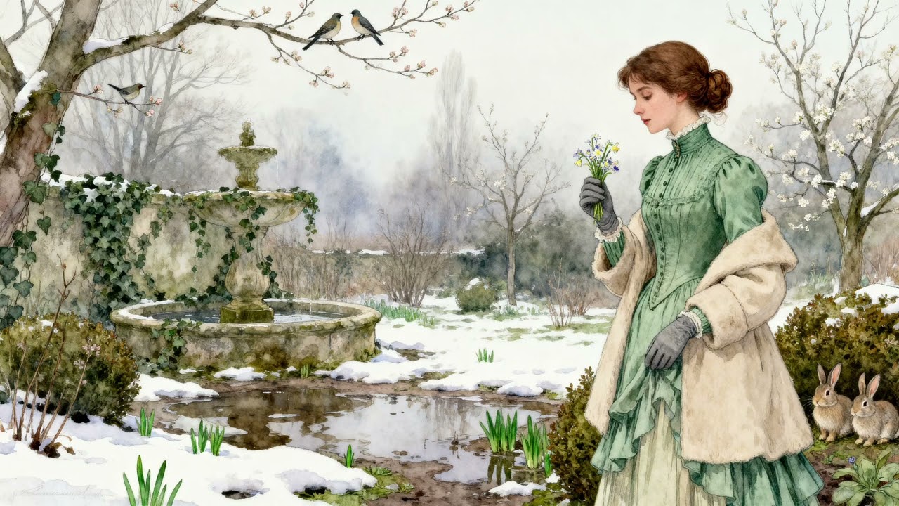 Whisper of First Flowers 🌸 Early Spring Garden Ambiance 🕯️🎻 Music for Reading & Reflection