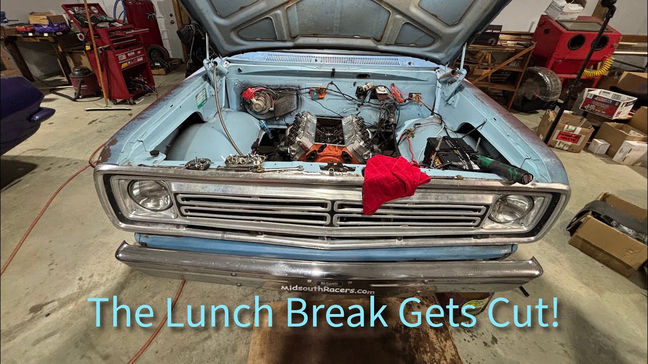 Dodge D100 Drag Truck Roller Camshaft and Head Swap! Part 1  #mopar #dragtruck 