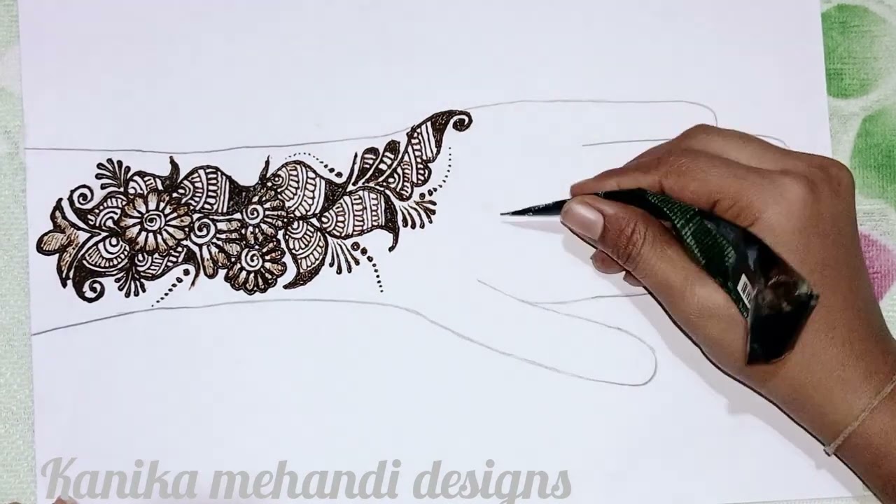 👌Front hand Simple and beautiful Mehndi design #mehndi#Arabic mehndi design(@Kanikamehandidesigns)