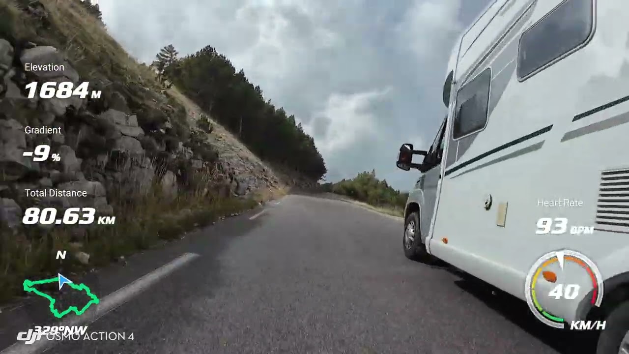 Mont ventoux to Malaucene upper section descent. September 2025