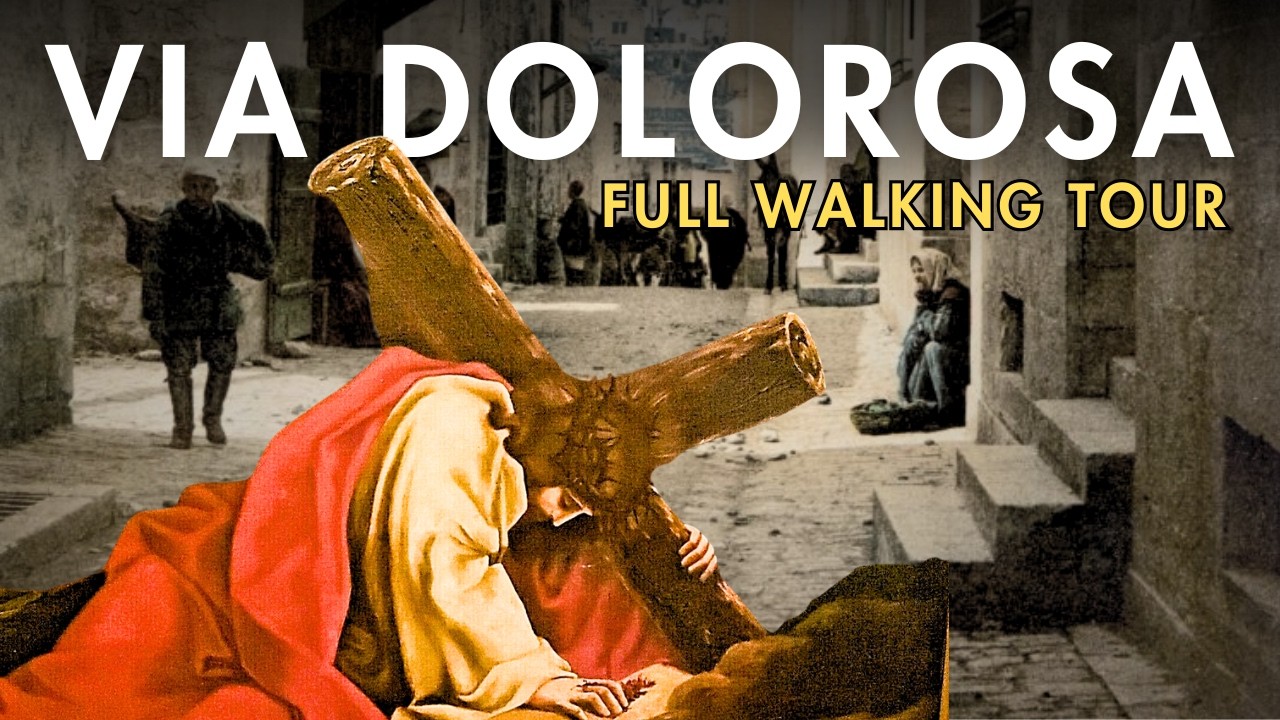 Via Dolorosa FULL 4K Walking Tour: All 14 Stations In Jerusalem, Israel