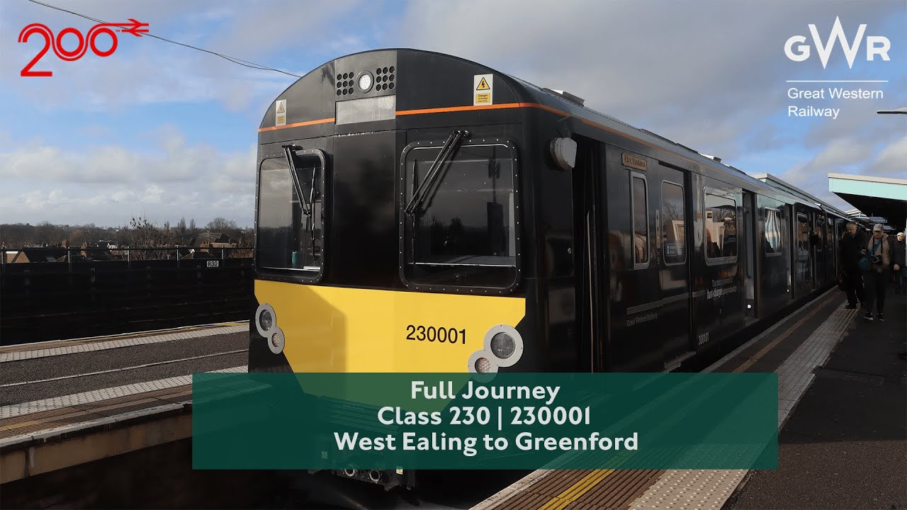 Full Journey | GWR Class 230 (230001|)  West Ealing to Greenford | (Former D Stock Train)