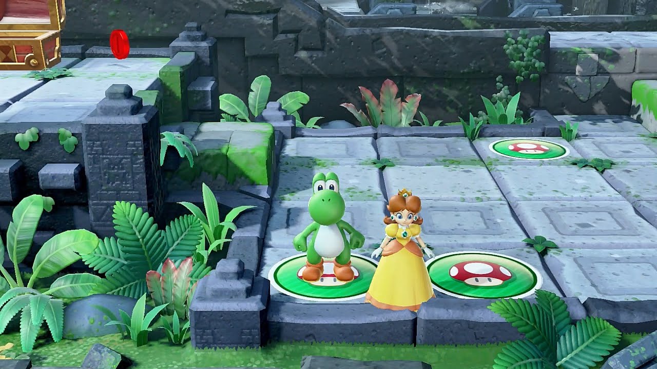 Super Mario Party Partner Party #2685 Domino Ruins Treasure Hunt Hammer Bro & Yoshi vs Boo & Goomba