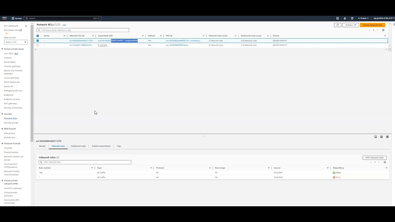 Understanding Network Access Control Lists (NACLs) and Configuring SSH Blocking Rules||network acl