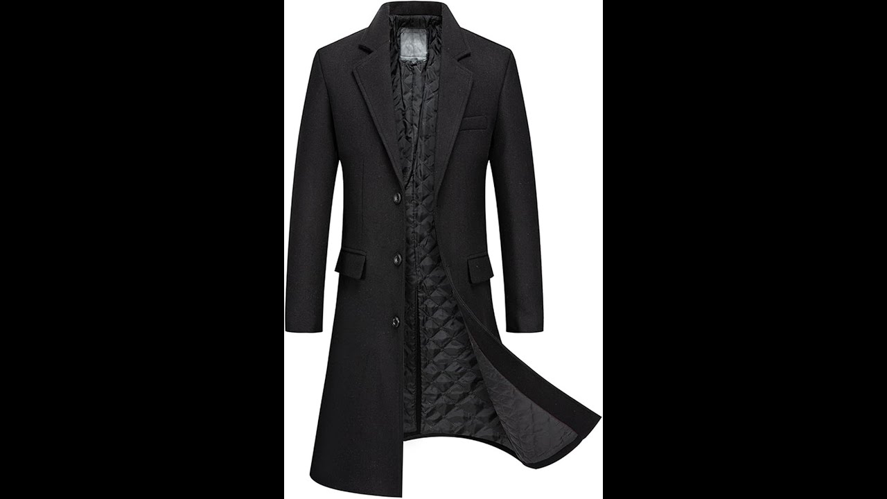 SOMTHRON Men's Single Breasted Overcoat Review - Pros & Cons - Men's Pea Coat