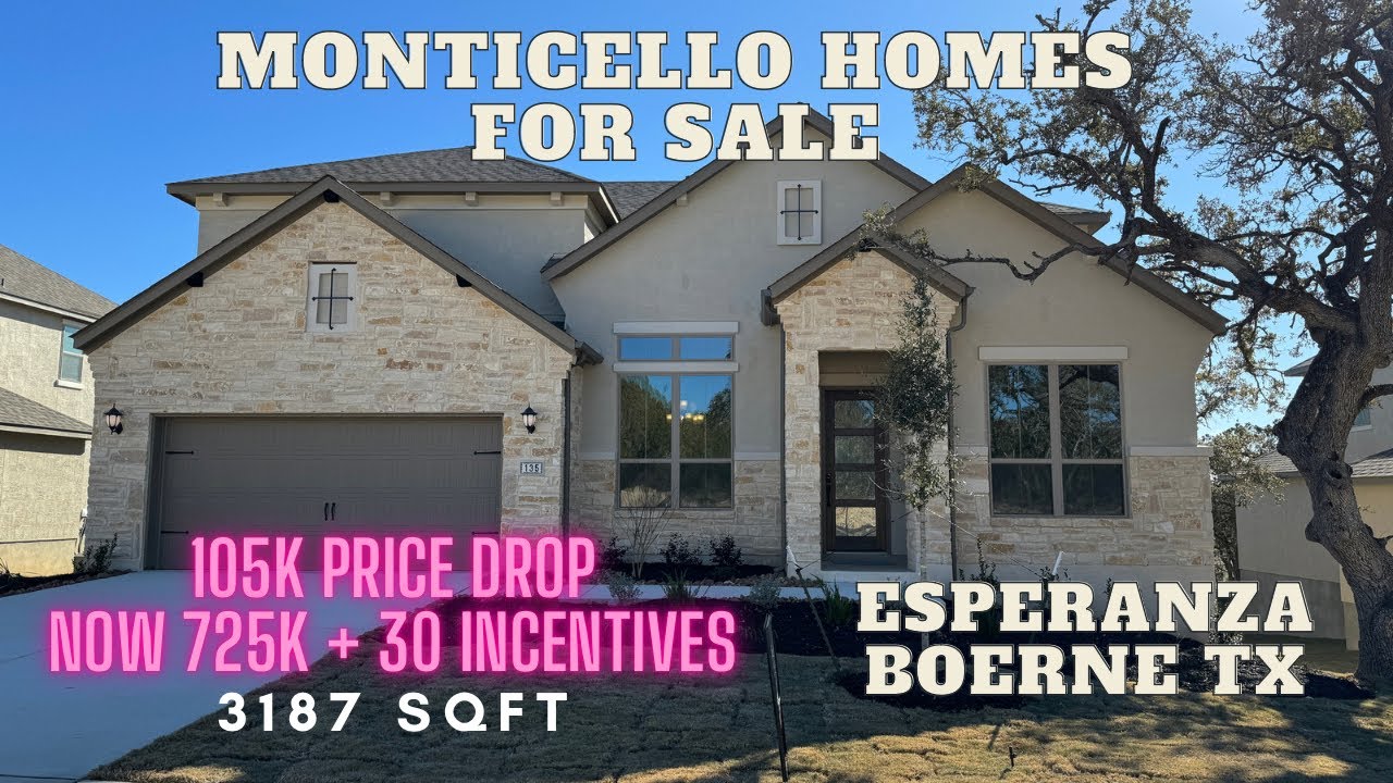 Monticello Home for Sale, Warren Plan, Esperanza, Boerne Tx