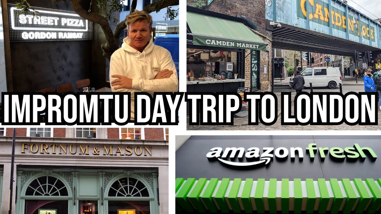 Spending just 13 Hours in London | Amazon Fresh | Camden Market | Fortnum & Mason | Street Pizza
