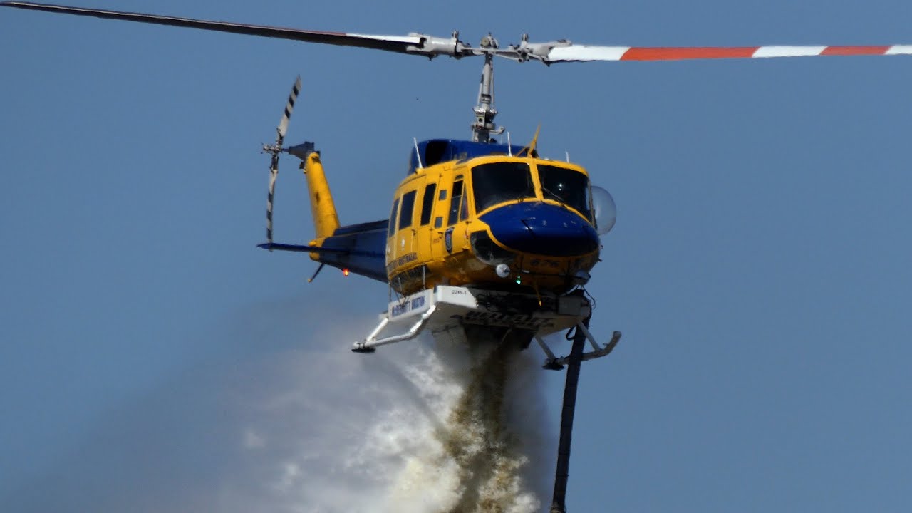 Helitak Scores a Direct Hit! - Bush Fire in Langford, WA - 5 February 2025
