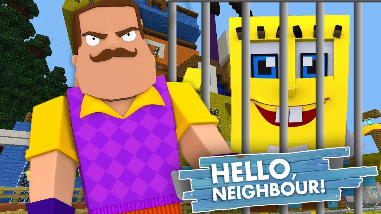 HELLO NEIGHBOUR TAKES SPONGEBOB!?