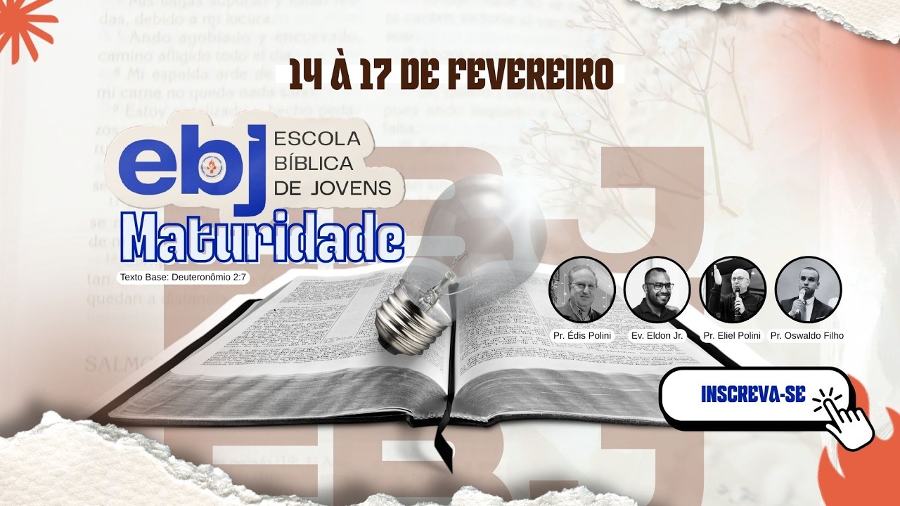 AO VIVO | EBJ 2026 | ESCOLA BÍBLICA DE JOVENS 16 02 26 #assembleiadedeus #EBJ #ESCOLABIBLICADEJOVENS