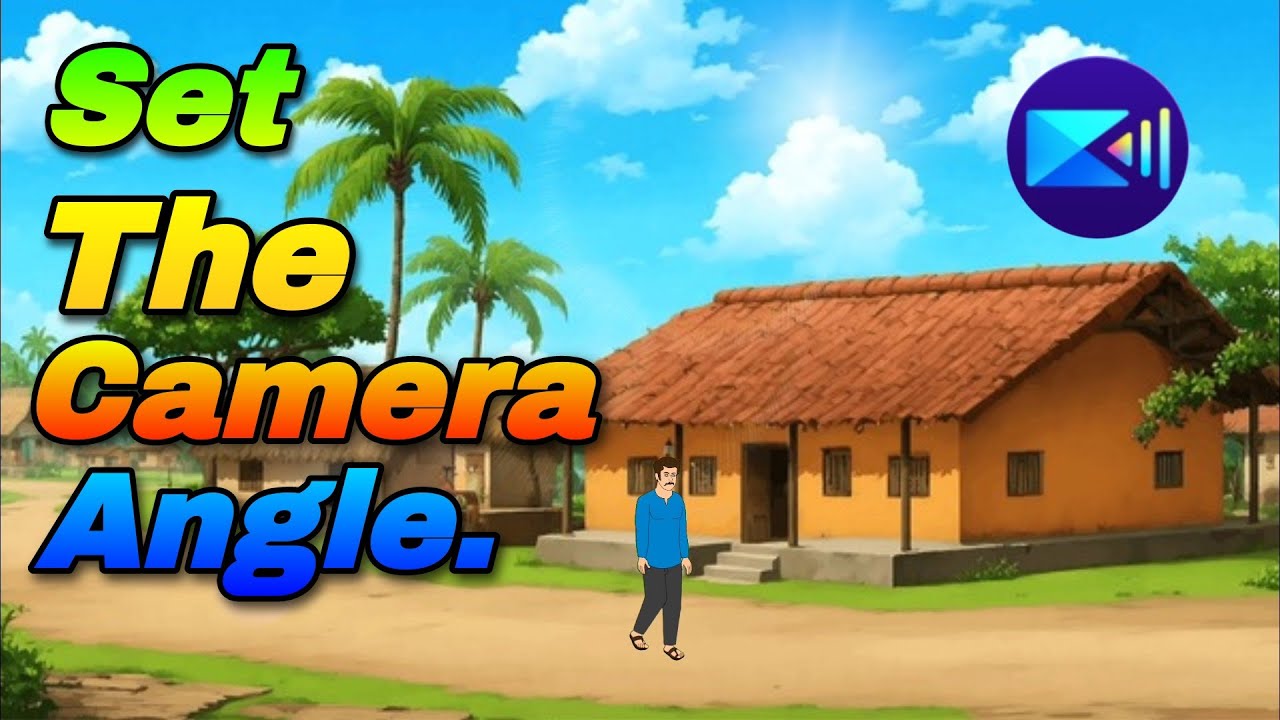 How To Set The Cartoon Video Background Camera Angle.|| PowerDirector Tutorial.