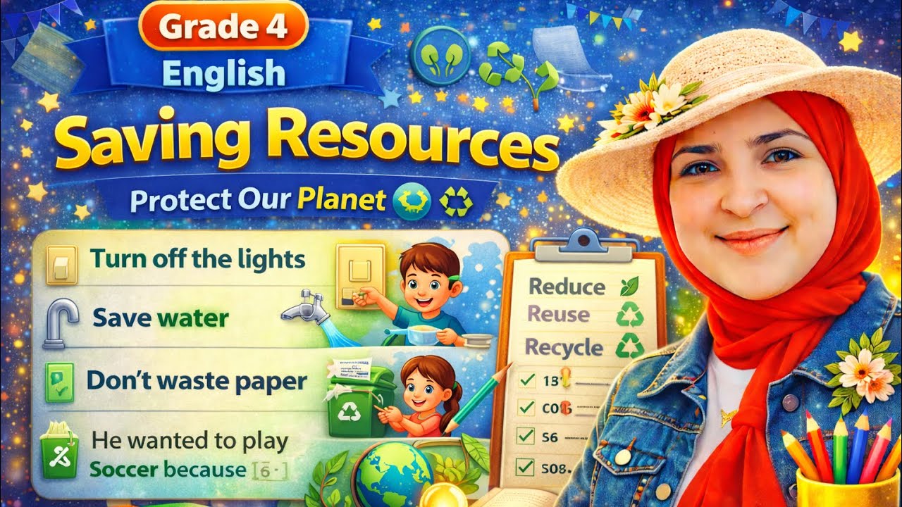 Saving Resources | Grade 4 English | Learn How to Protect Our Planet 🌍♻️