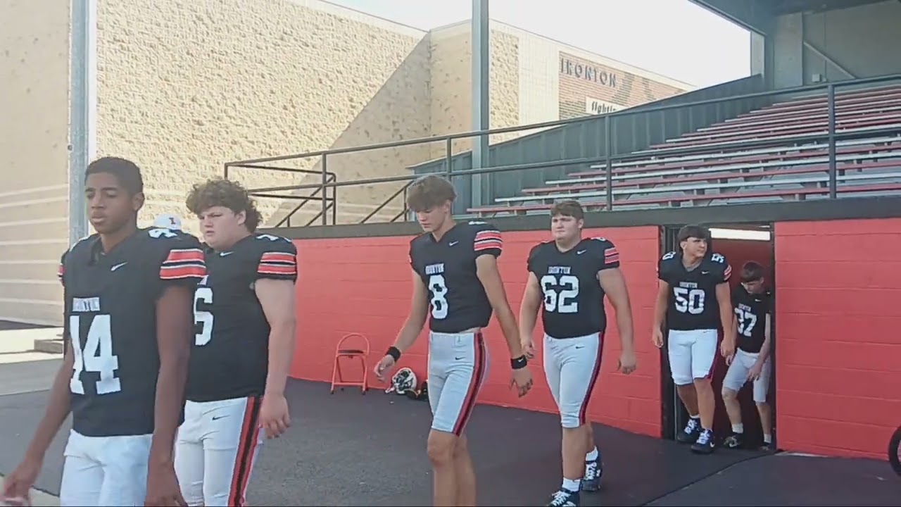 The 2025 Ironton High football team takes the field for media day.  Raw footage.