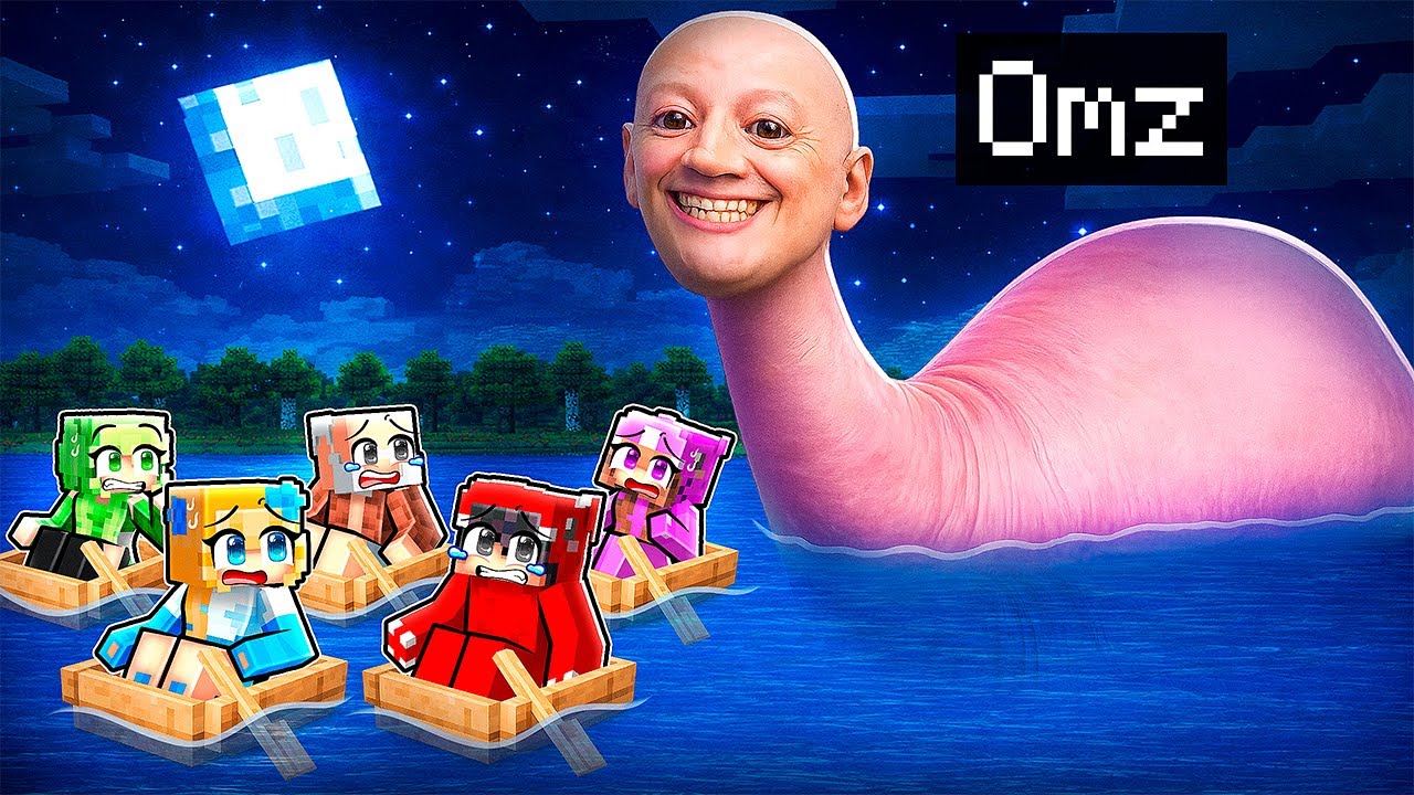 I Pranked My Friends as the HUMAN HEAD SEA MONSTER in Minecraft!