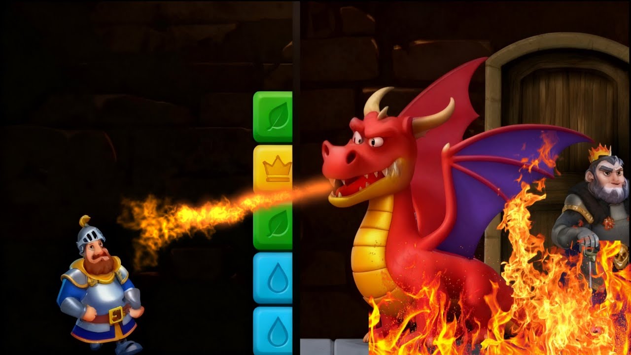 THE FIGHT OF THE KING AND THE DRAGON ⁉️Kingdom Match: Royal Adventure ‼️