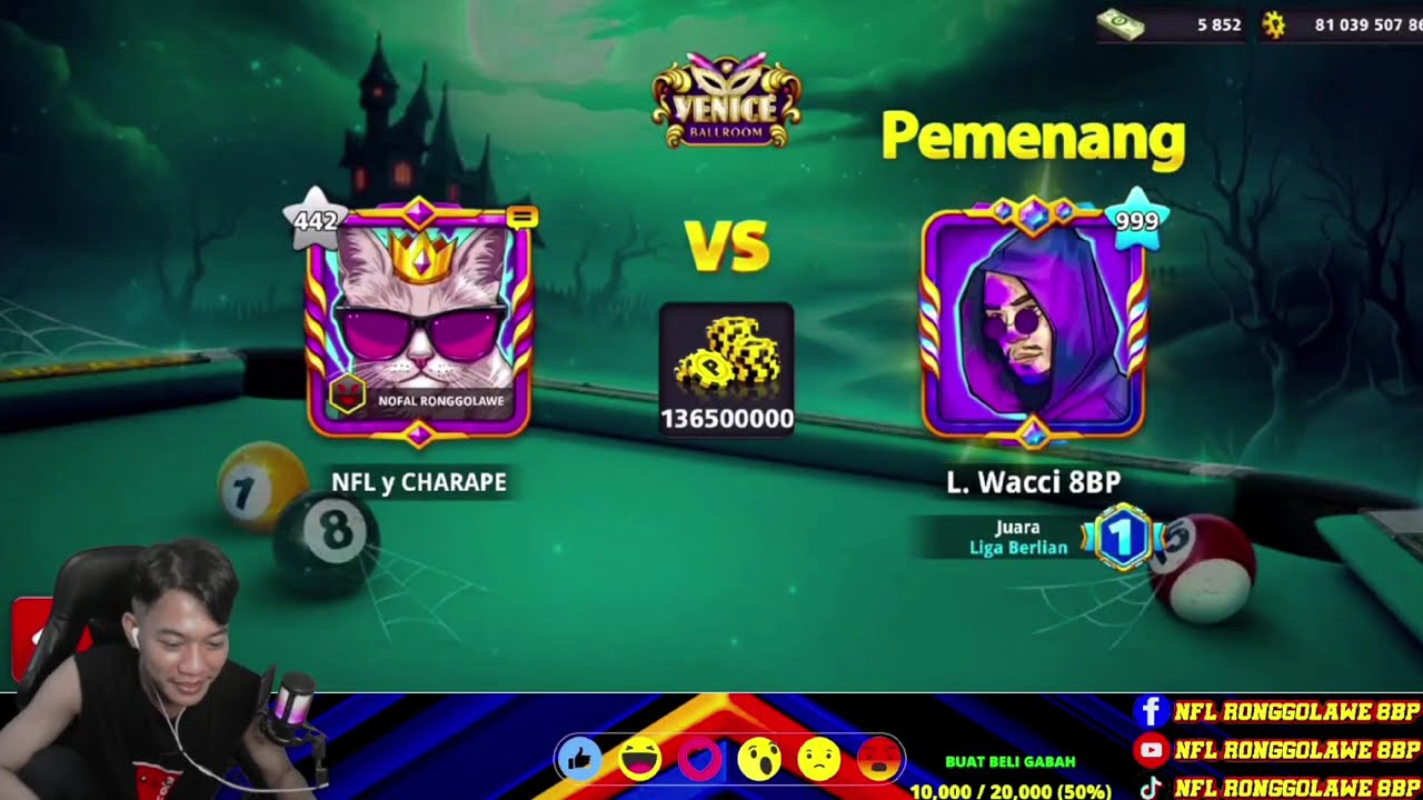 L. WACCI 8BP 999 8BallPool TRICKSHOT & KISS SHOT In Berlin/VANICE LEVEL MAX 😱😱