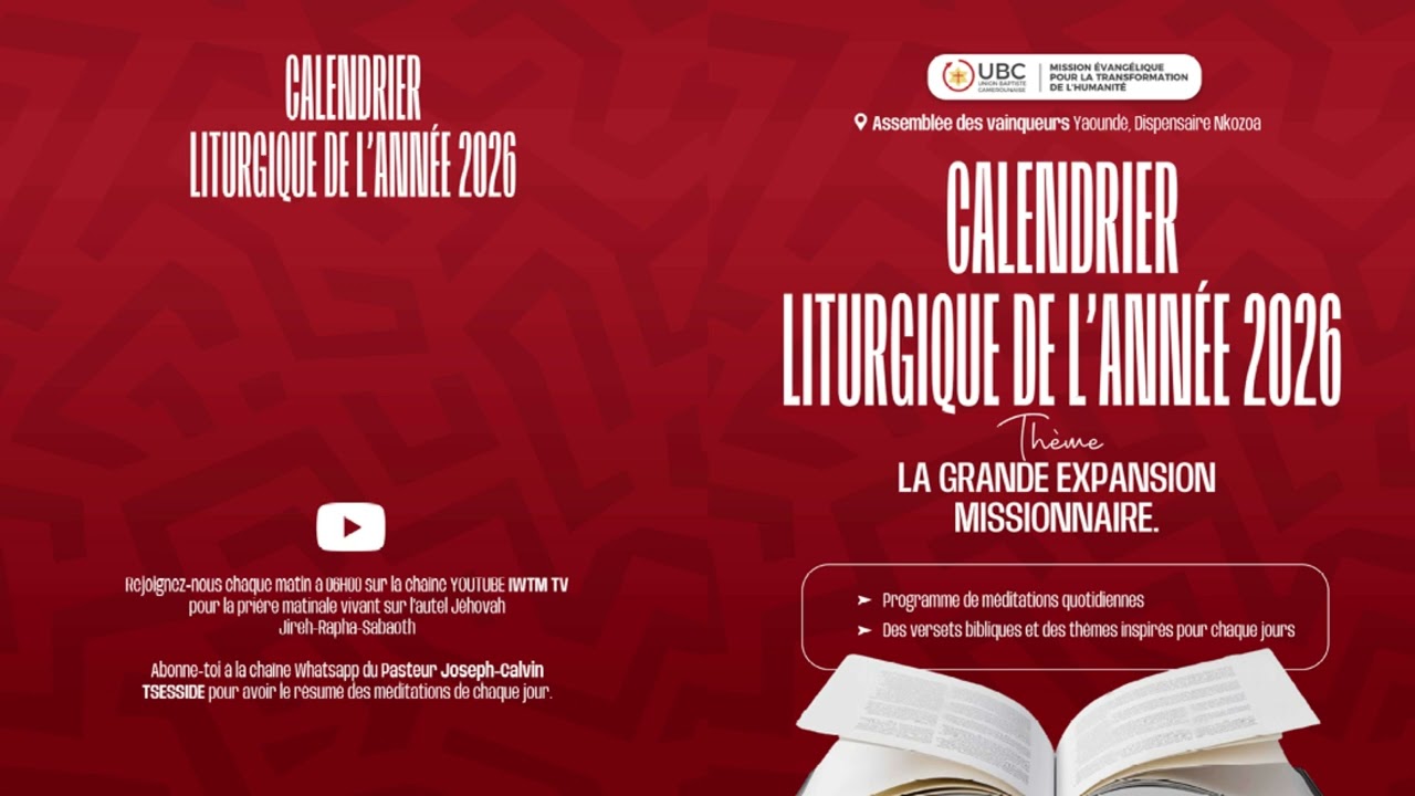 M&eacute;ditation 5 Janvier | Rev Joseph Calvin TSESSIDE