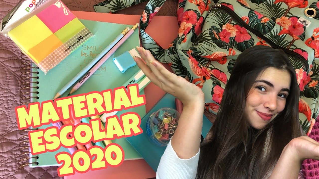 MEU MATERIAL ESCOLAR 2020!!!