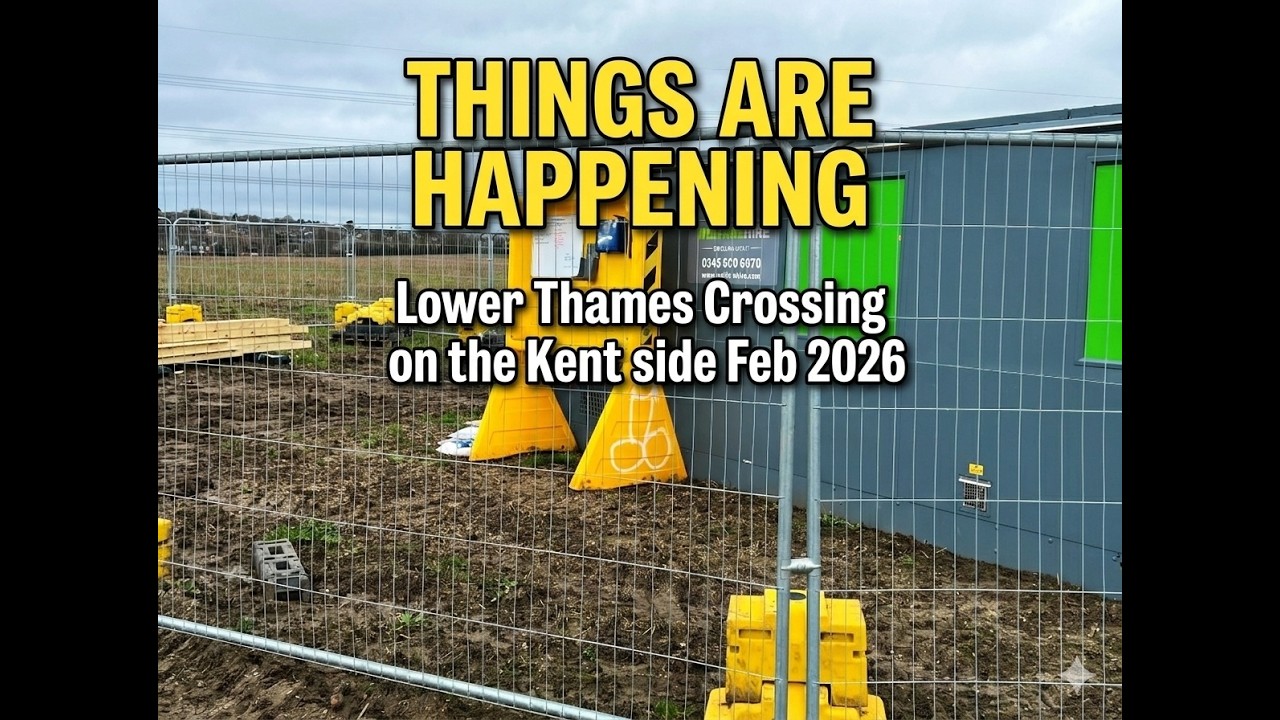 Lower Thames Crossing from the Kent side  Feb 2026
