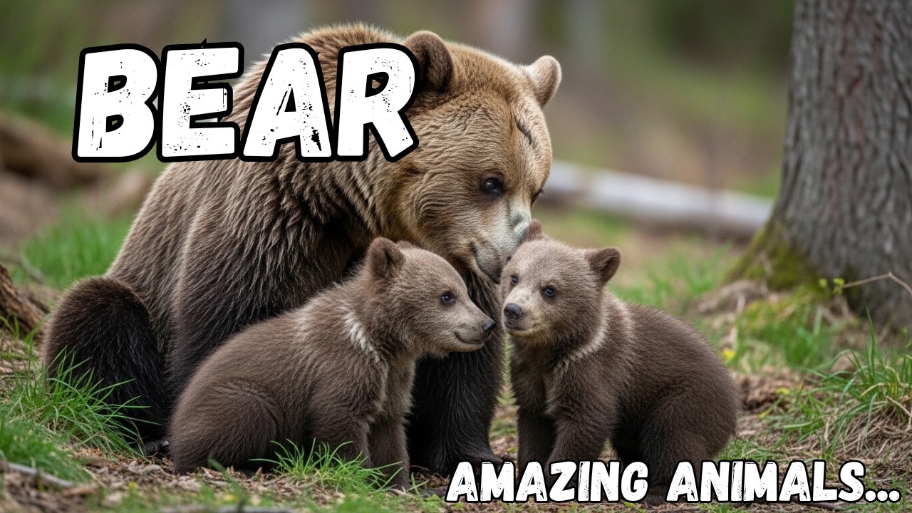 Bear | Bear animal videos | Bear videos for kids |  Learn all about Bears