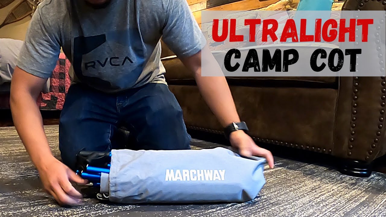 Marchway Camping Cot UNBOXING | Tiny Cabin in Willow Alaska