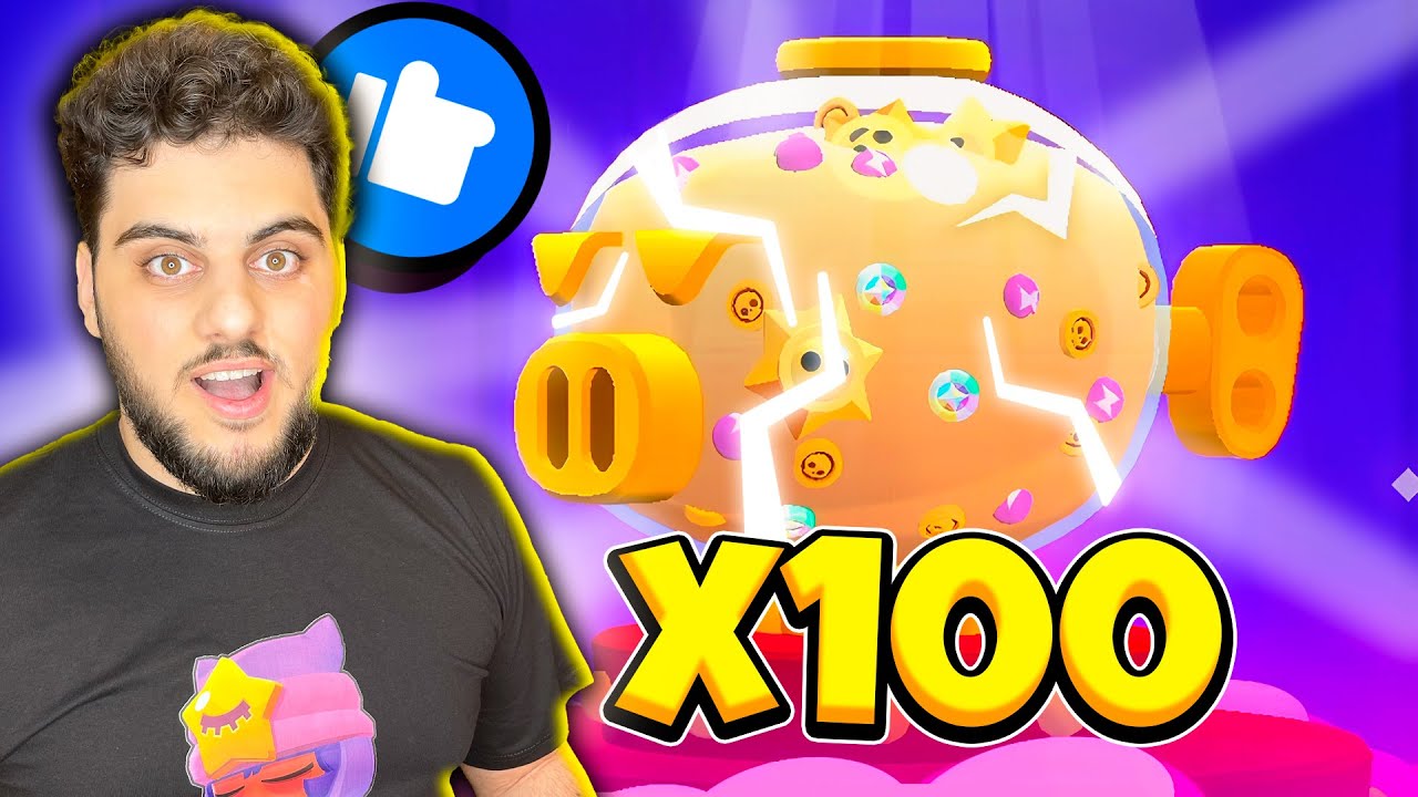 Բացեցի Մեգա Կապիլկաներ 100 Լեգենդ աստղներով! Brawl Stars Hayeren