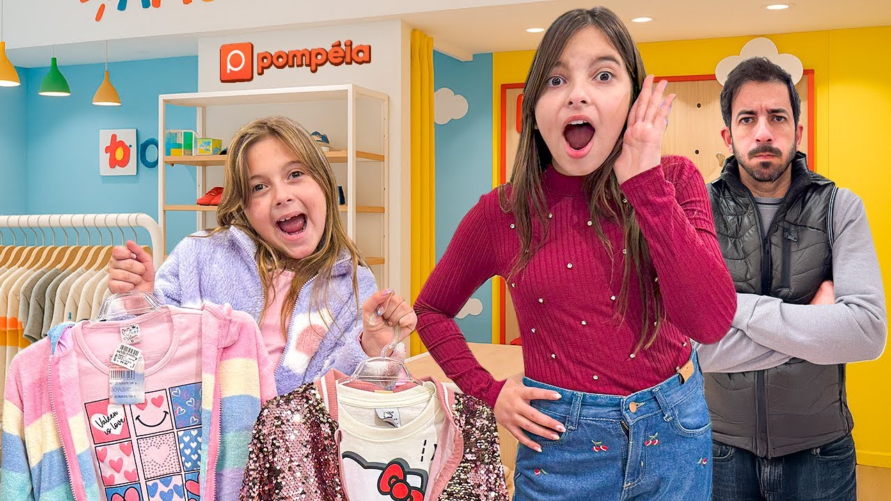 PAPAI AVALIANDO LOOKS DE INVERNO DA LAURINHA E HELENA