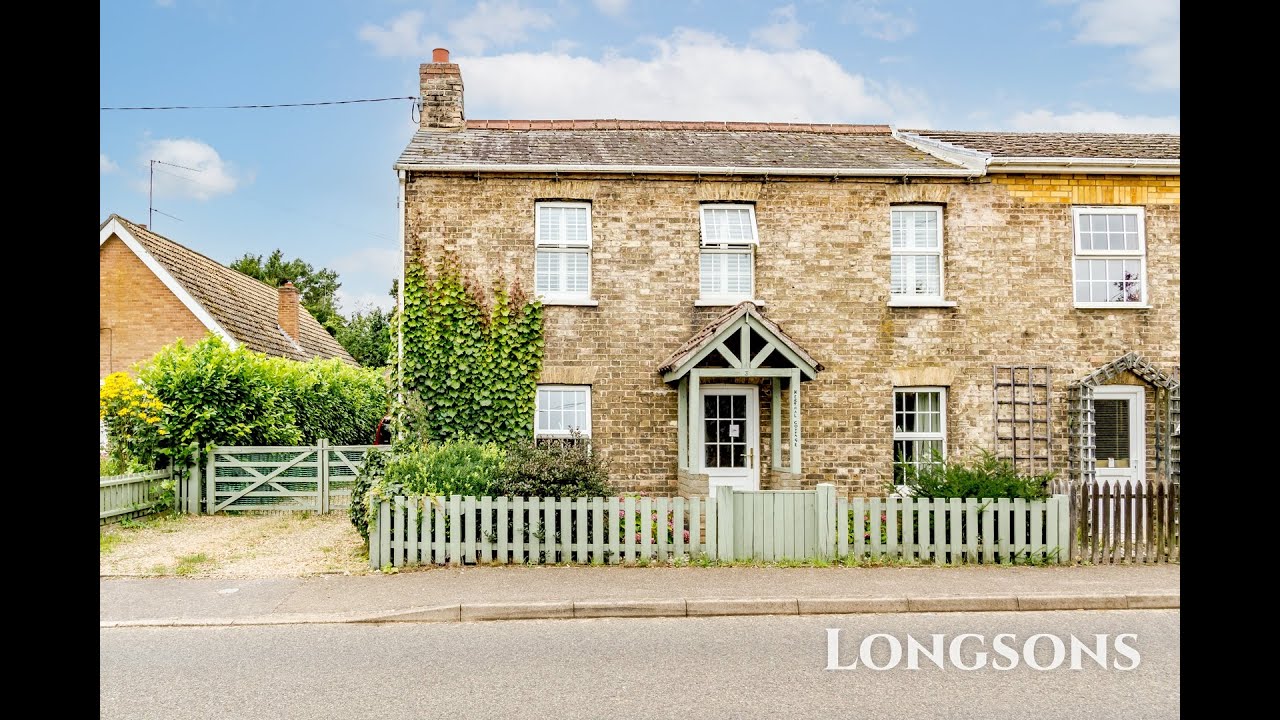 COTTAGE TOUR UK Character cottage 3 bedroom East Winch, Norfolk For Sale with Longsons Estate Agents