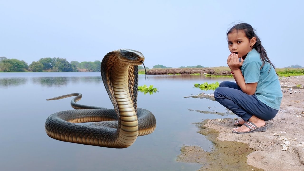 तनुला नदीत kobra नाग दिसला 🫣#भांडण 