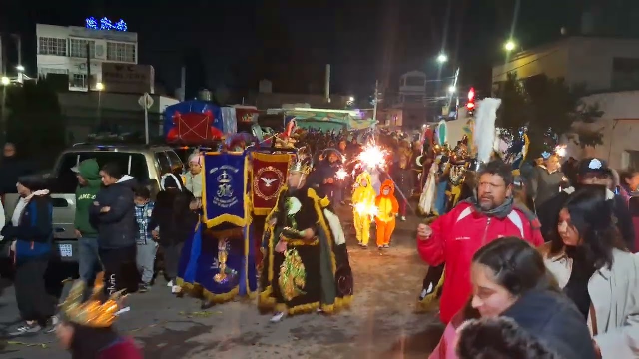 Llegada de los Santos Reyes a la Parroquia de Reyes Acozac.