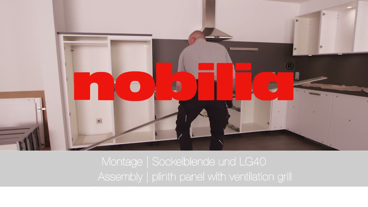 nobilia | Montage | Sockelblende und LG40