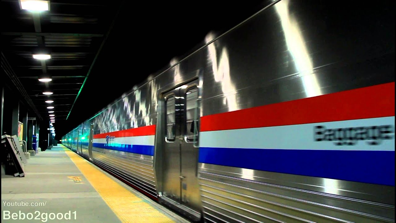 Amtrak Extra Train with 10 New Viewliner II Baggage Car at Riverdale, NY RR