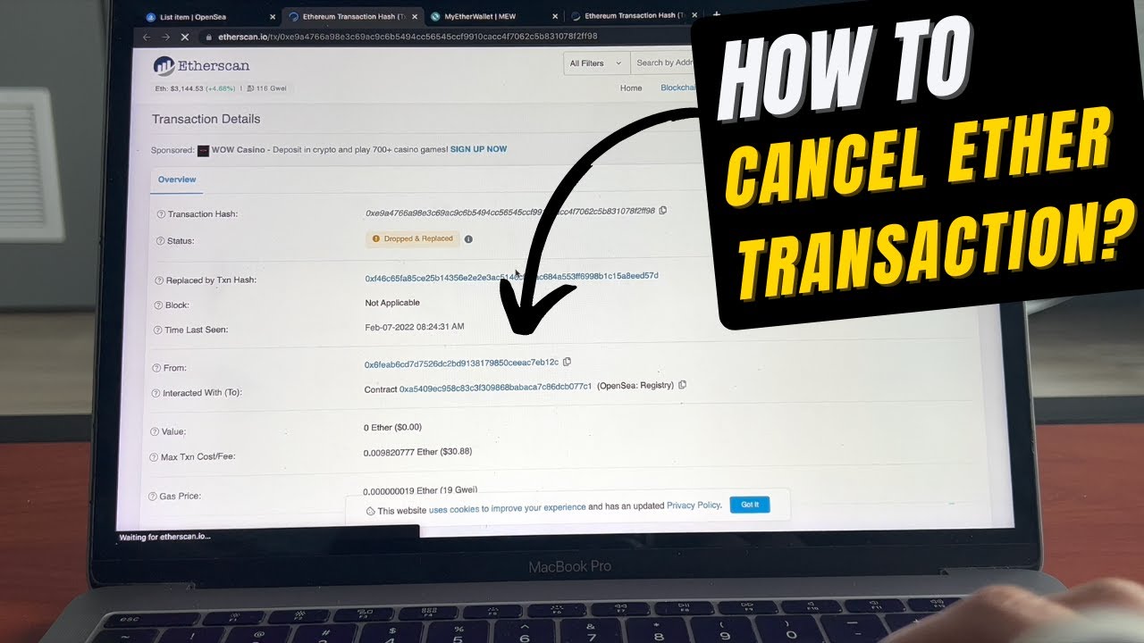 How to FIX or CANCEL a Stuck Pending Ethereum Mainnet transaction? | OpenSea | Metamask Transfer