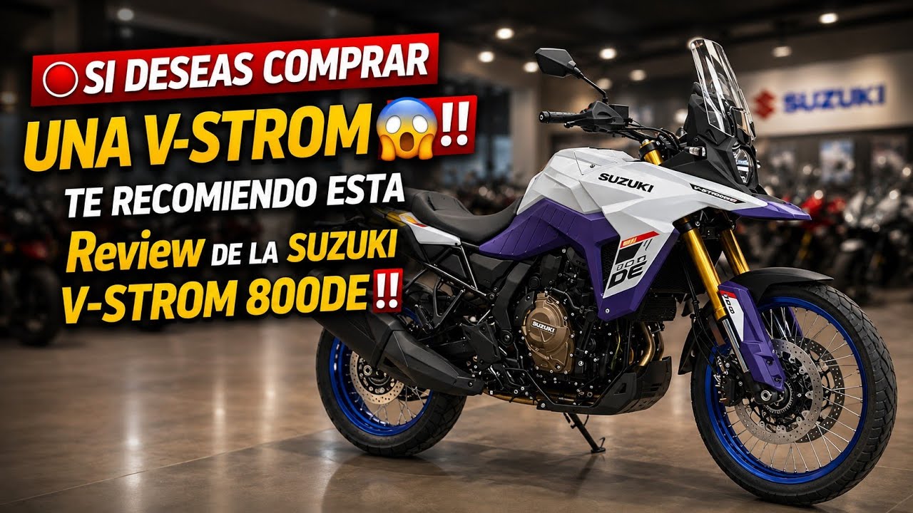 🔴 SE DESEAS COMPRAR UNA V-STROM 😱‼️ TE RECOMIENDO ESTA Review DE LA SUZUKI V-STROM 800DE ‼️