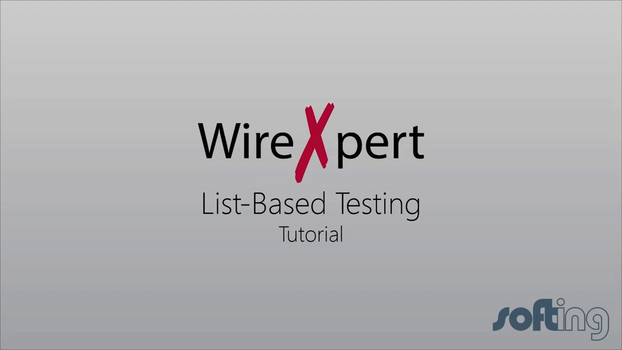 Функция List Based Testing анализатора WireXpert