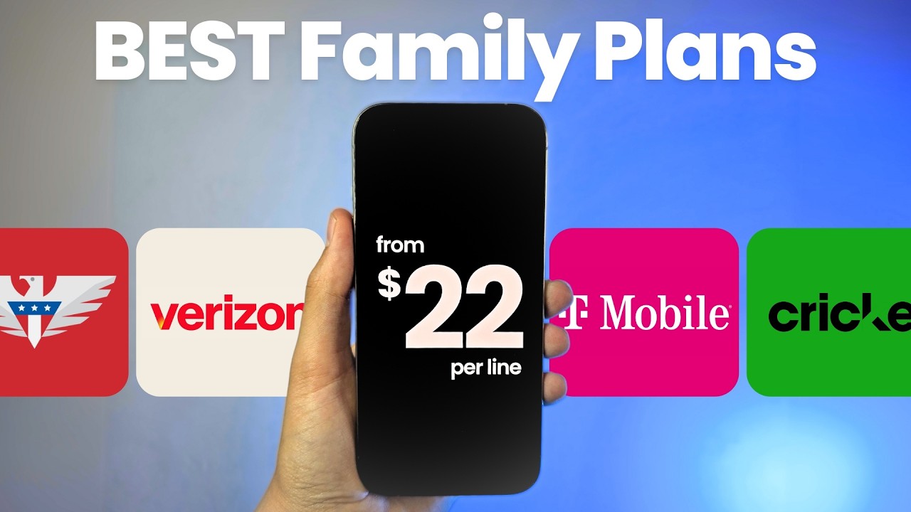 The BEST Family Phone Plans for 2024! (3+ Lines)