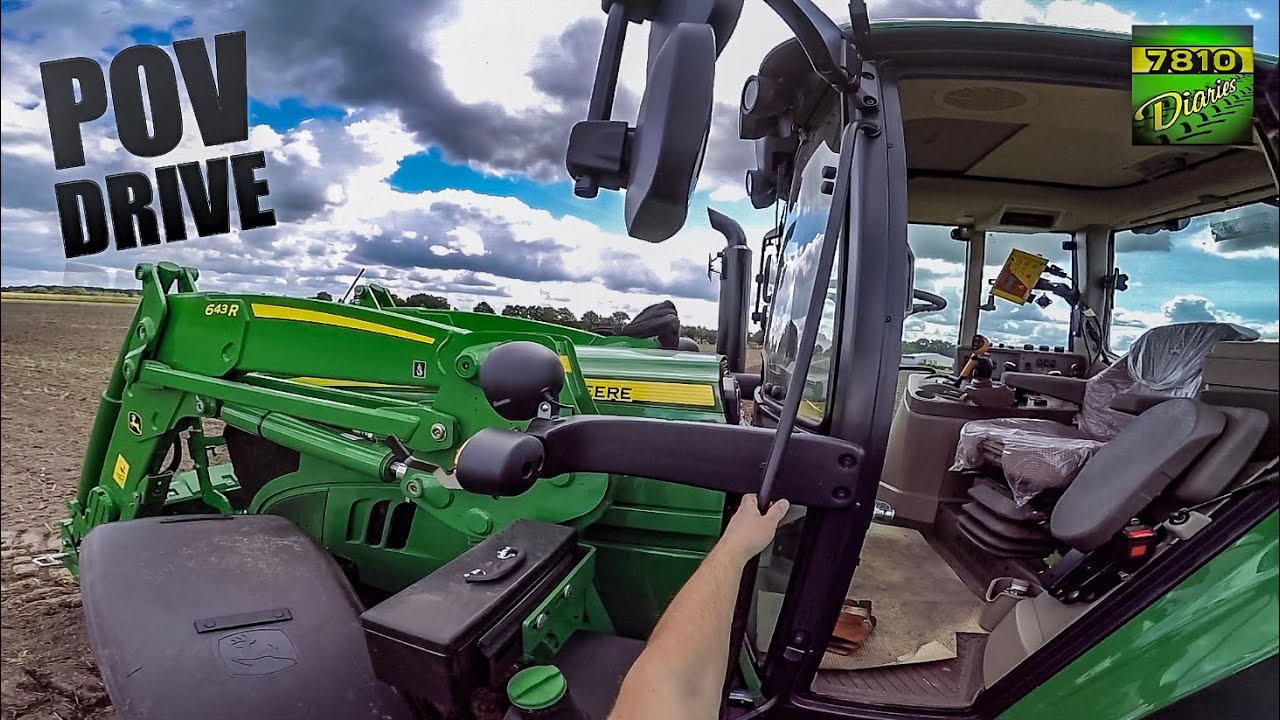 John Deere 6155M - POV Work Drive!