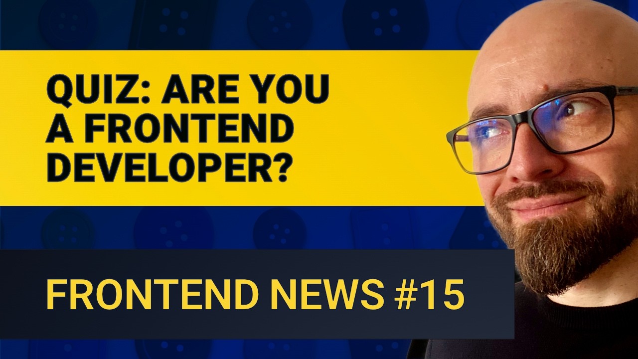 Frontend News #15: Transform Order Matters, Creative Drop Caps, Frontend Developer Quiz