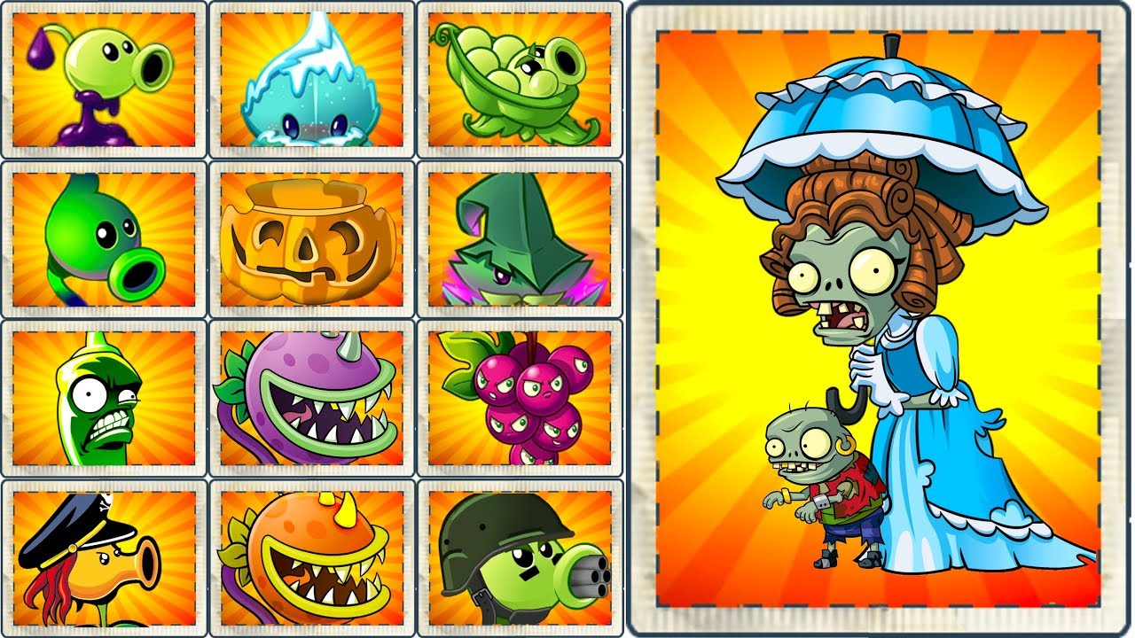 Every Plant Power-Up! vs PARASOL ZOMBIE in NEW Plants vs Zombies 2