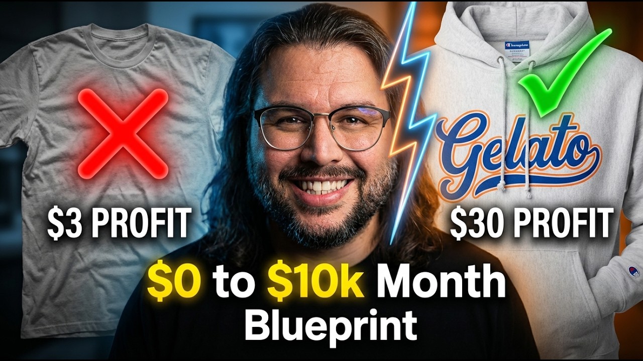 Shopify Print on Demand 2026: План заработка от 0 до 10 000 долларов в месяц (с использованием Ge...