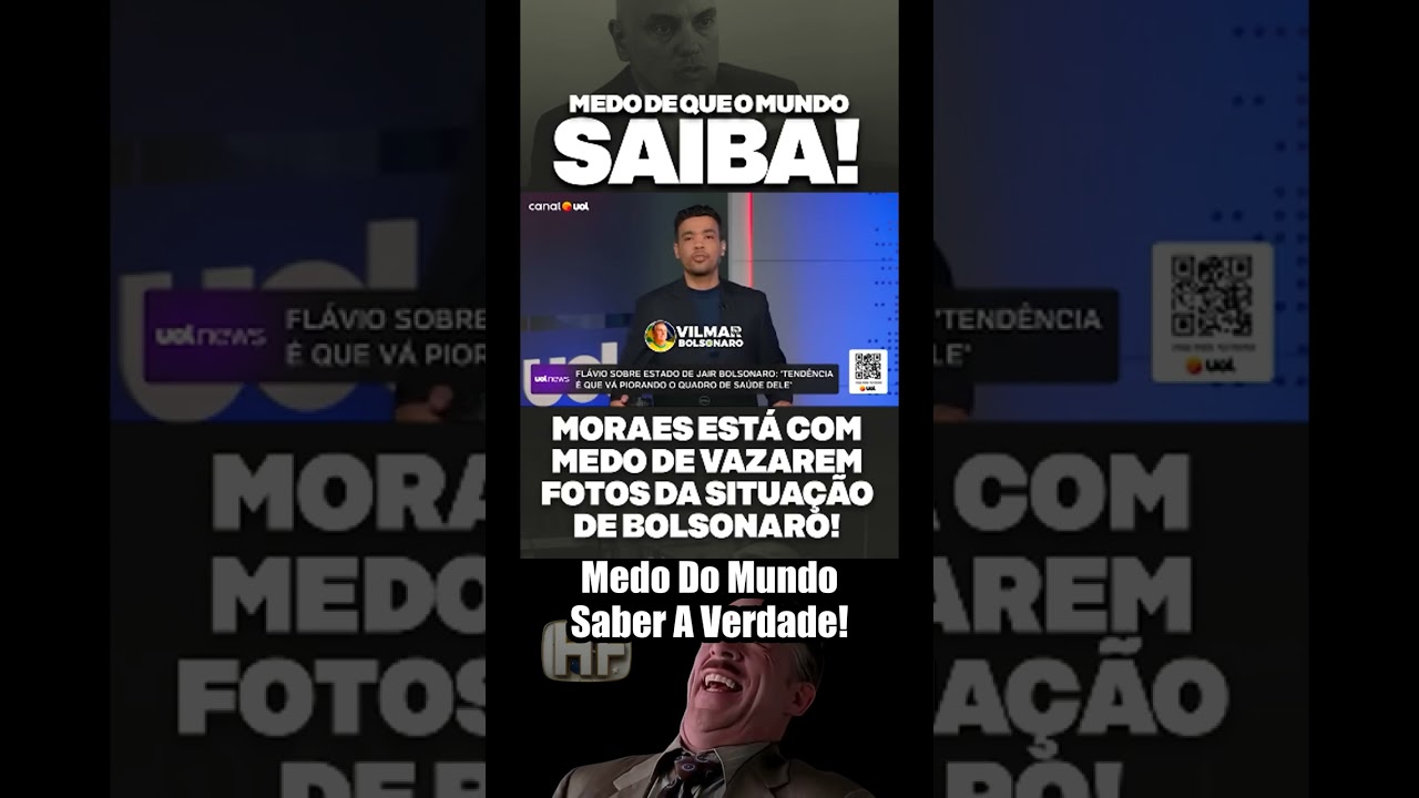 Moraes preocupado com o que o mundo pode descobrir sobre a sa&uacute;de de Bolsonaro! 👀