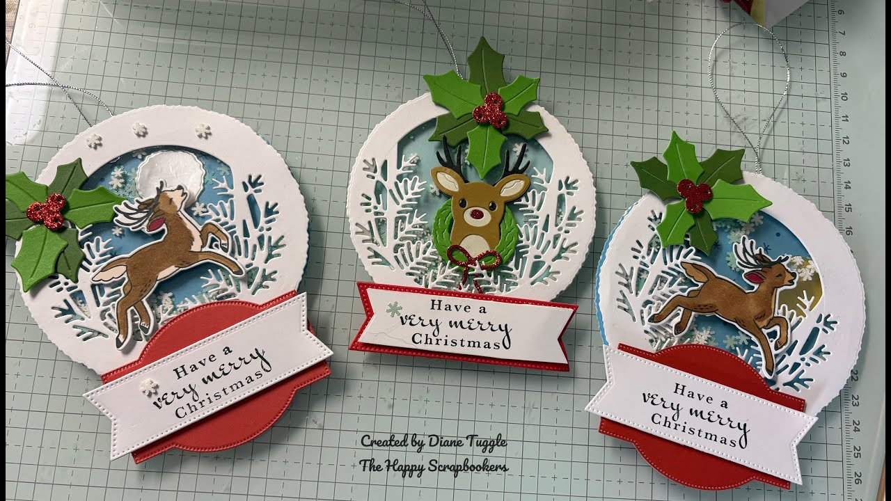 Stampin Up Reindeer Fun Shaker Ornament