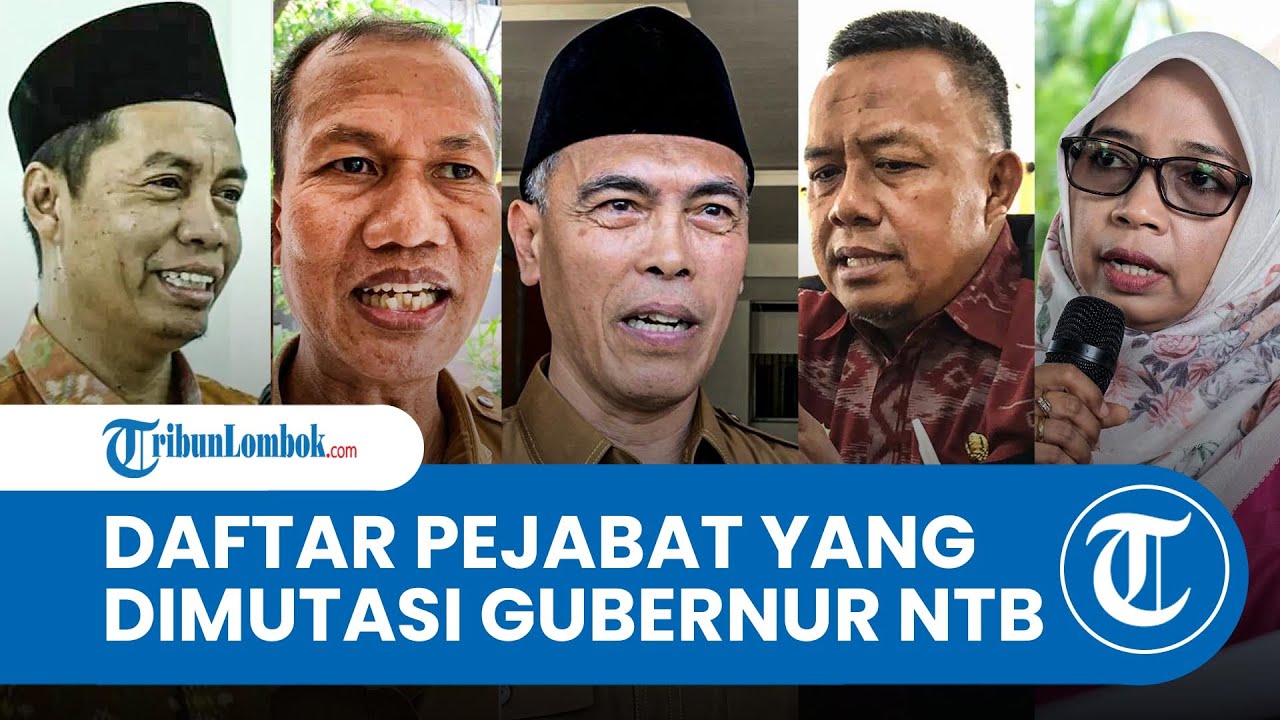 Daftar Lengkap Nama Pejabat Pemprov NTB yang Dimutasi Gubernur Lalu Iqbal