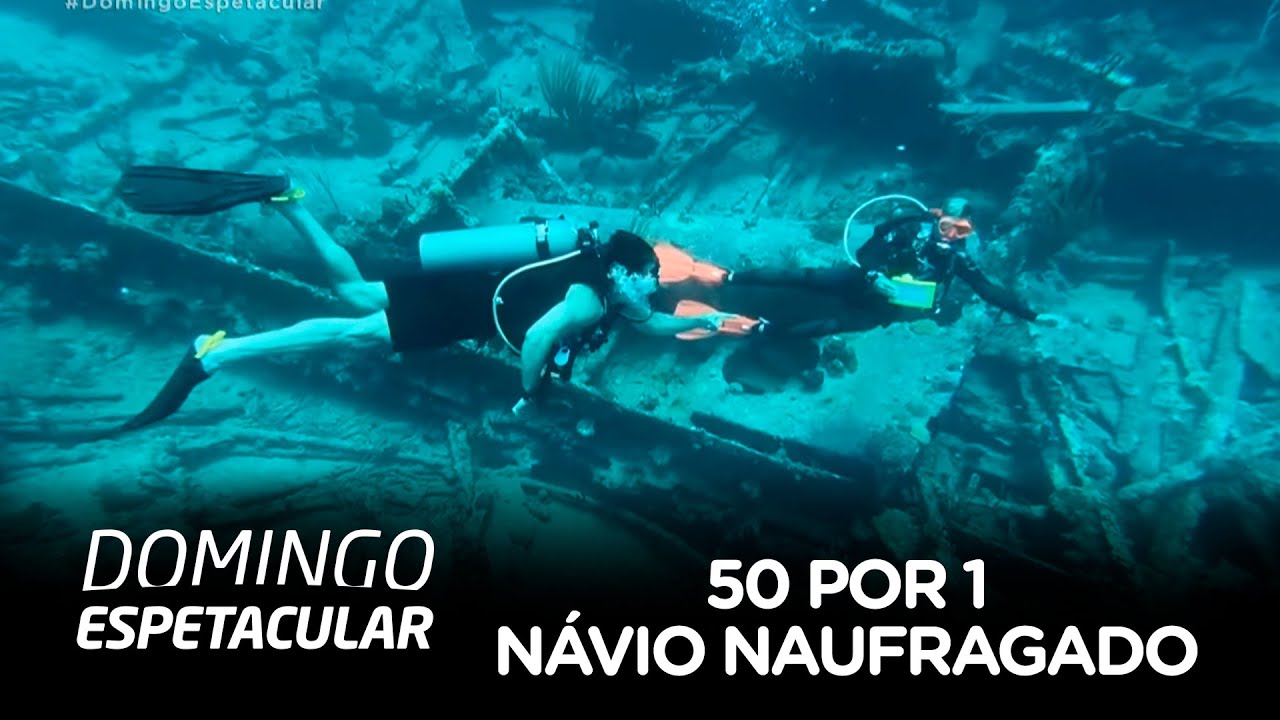 50 por 1: Álvaro Garnero encontra navio naufragado há mais de 150 anos nas águas do Caribe