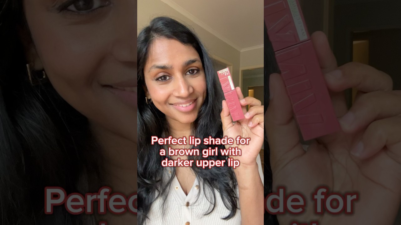 Perfect lipstick for brown skin girl with dark lips #maybelline #vinyl #darklips #lipstick #shorts