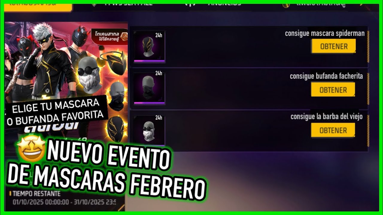 Nuevo Evento de Bufandas y Mascara del Festival de Luces en Free Fire 😱 | JORGEPLAYED