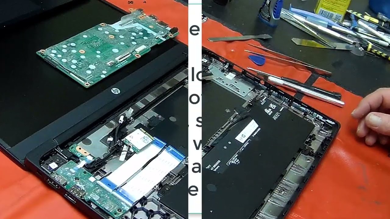 HP Chromebook 14G7 Motherboard, Internal Parts, Lower Case